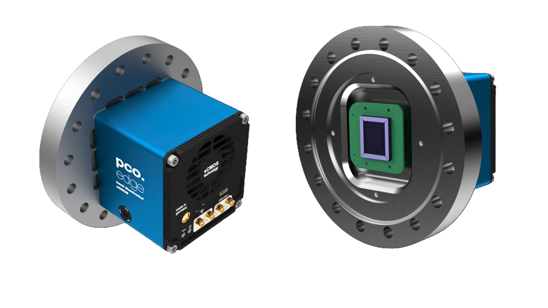 pco.edge 4.2 bi XU camera for soft X-ray imaging pco.edge 4.2 bi XU USB sCMOS Camera The pco.edge 4.2 bi XU features a back-illuminated sCMOS sensor with extremely specific coating ideally suited for use in applications in the visible light down to extreme UV (EUV) and soft X-ray radiation. Featuring 2048 x 2048 pixel resolution and 6.5 μm pixel size, the pco.edge 4.2 bi XU allows full frame acquisitions at 40 fps with a dynamic range of 88 dB at a noise level of 1.9 e-.
